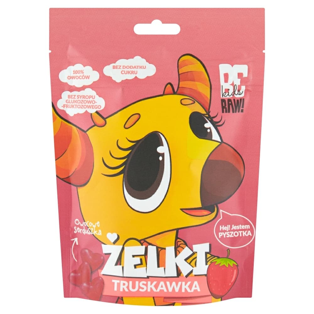 BeRAW Kids Żelki Truskawka 35g