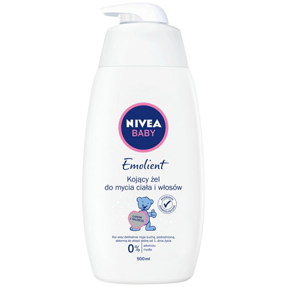 NIVEA BABY Emolient Kojący żel do mycia ciała i włosów 500 ml