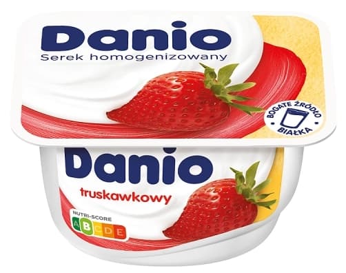 DANONE DANIO Serek homogenizowany truskawkowy 130 g