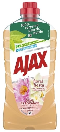 AJAX FLORAL FIESTA Płyn uniwersalny Dual Fragrance Lilia Wodna/Wanilia 1000 ml