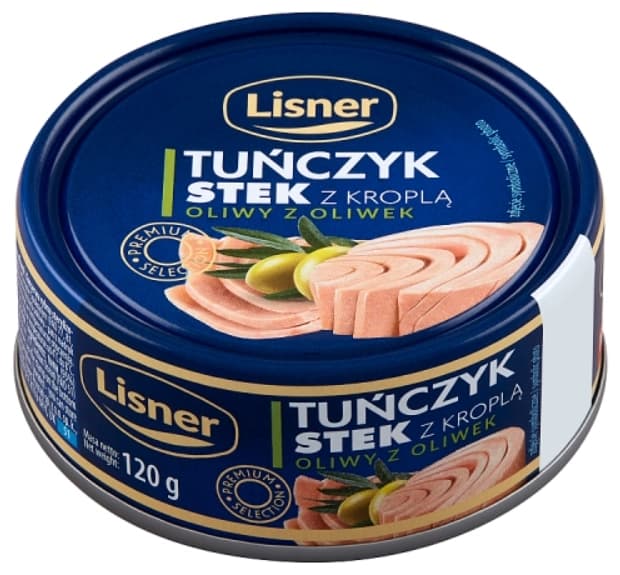 LISNER Tuńczyk stek z kroplą oliwy z oliwek 120 g