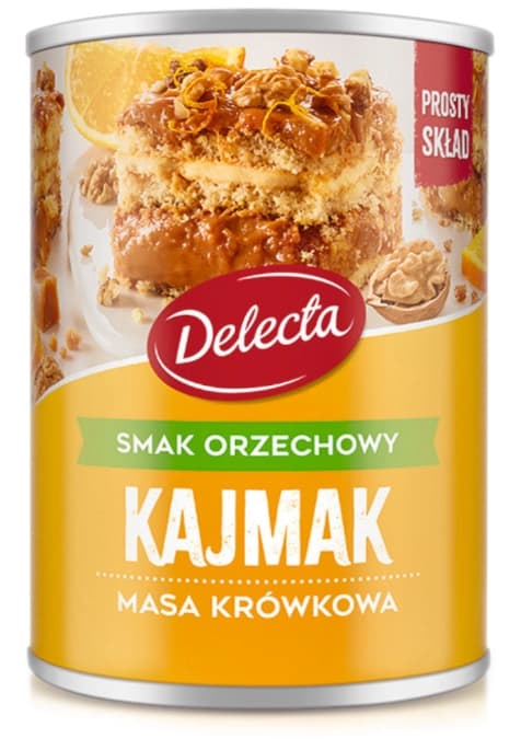 DELECTA Masa krówkowa o smaku orzechowym 400 g