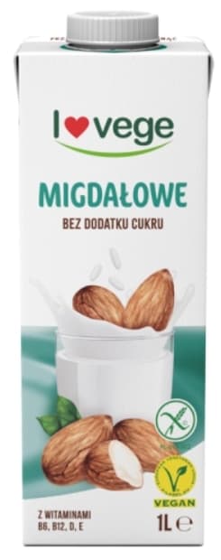LOVEGE Napój migdałowy z dodatkiem ryżu VEGE 1000 ml