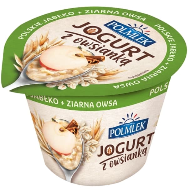 POLMLEK Jogurt z owsianką polskie jabłko 180 g