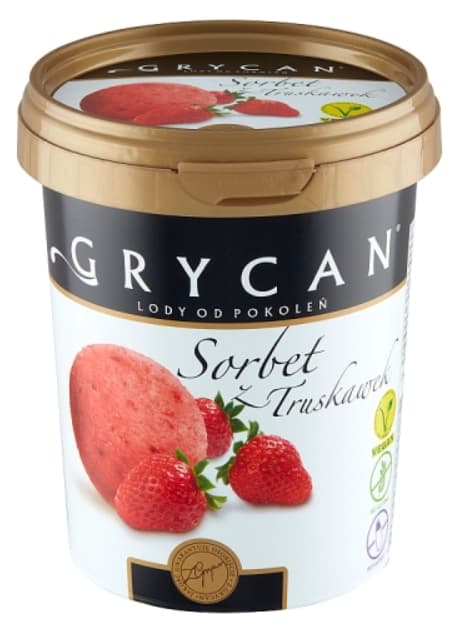 GRYCAN Sorbet z truskawek 500 ml