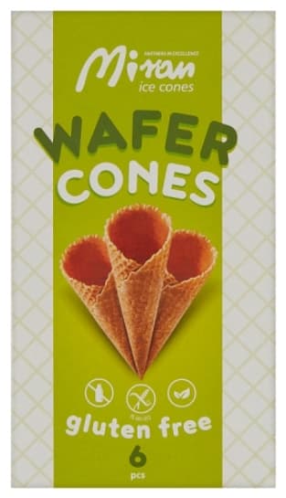 MIRAN Rożki waflowe do lodów 6 sztuk 85 g