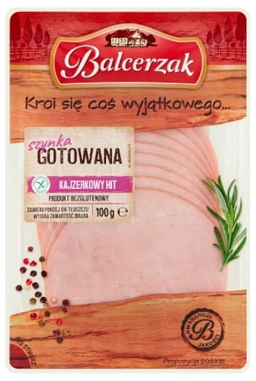 BALCERZAK Szynka gotowana w plastrach 100 g