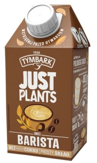 TYMBARK JUST PLANTS Napój owies barista VEGE 500 ml