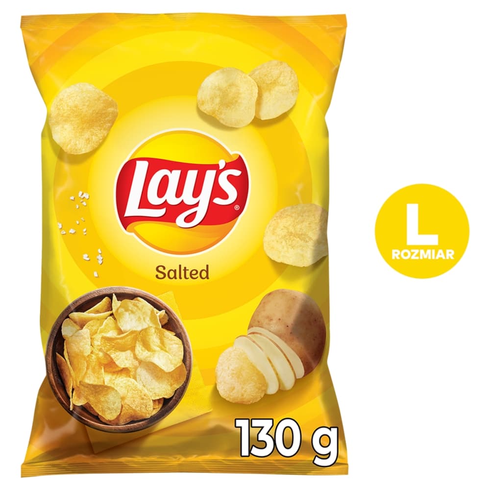 LAY'S Chipsy ziemniaczane solone 130 g