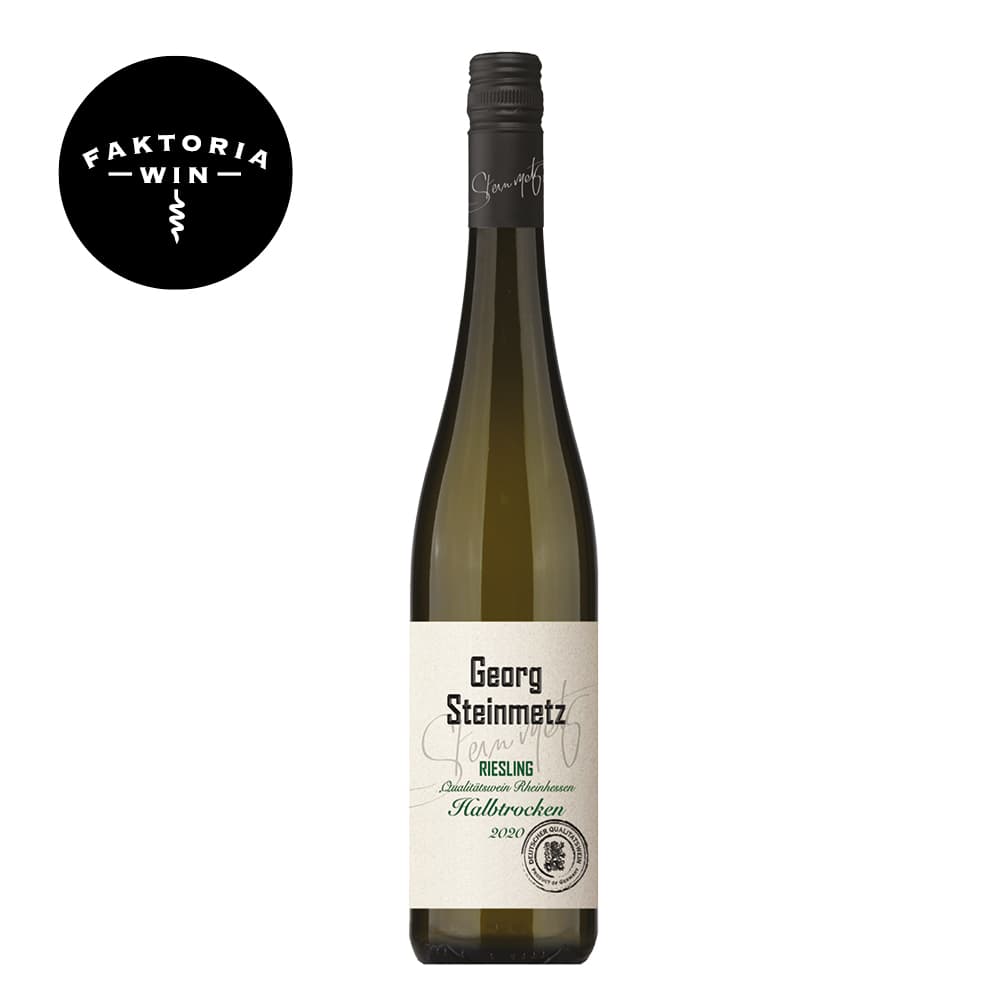 GEORG STEINMETZ Wino Riesling Halbtr białe półwytrawne 750 ml