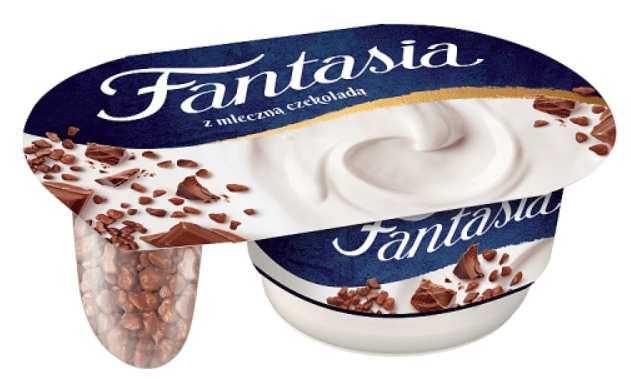 DANONE FANTASIA Jogurt kremowy z kawałkami czekolady mlecznej 106 g
