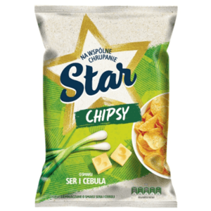 STAR Chipsy o smaku ser i cebula