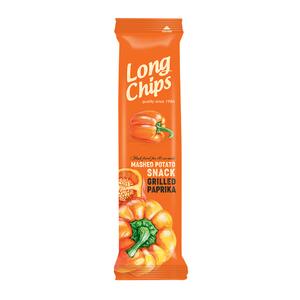 LONG CHIPS Chipsy ziemniaczane o smaku grillowanej papryki