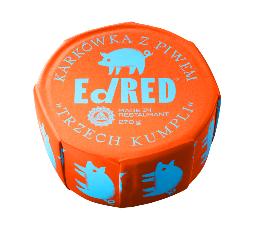 ED RED Konserwa karkówka z piwem "Trzech Kumpli" 270 g
