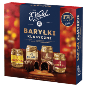 E. WEDEL Baryłki klasyczne z alkoholem w czekoladzie deserowej
