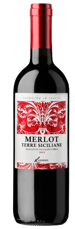 TERRE SICILIANE Wino Merlot czerwone wytrawne