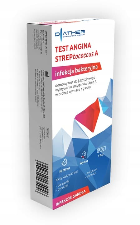 DIATHER Test angina streptococus A 1 szt.