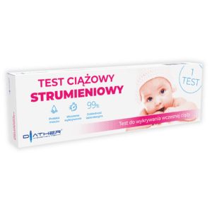 DIATHER Test ciążowy HCG strumieniowy (25 mlu/ml) 1 szt.