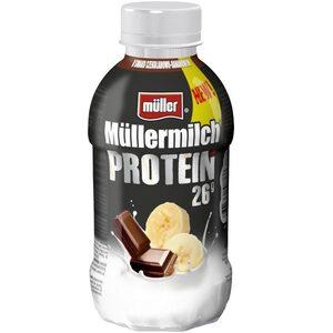 MÜLLER MÜLLERMILCH Napój mleczny proteinowy czekolada-banan bez cukru 400ml