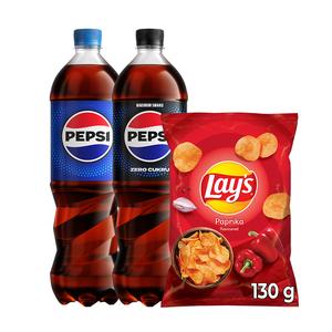 Pepsi + Pepsi zero + Lay's papryka