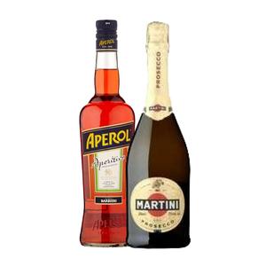 Aperol Spritz + Martini Prosecco
