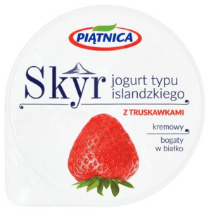 PIĄTNICA Skyr jogurt typu islandzkiego z truskawkami