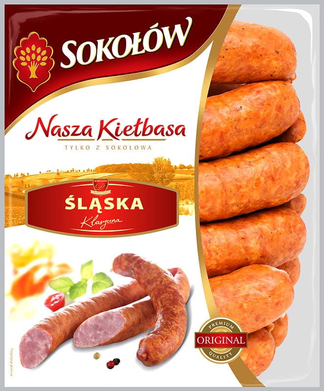SOKOŁÓW Nasza kiełbasa śląska 550g