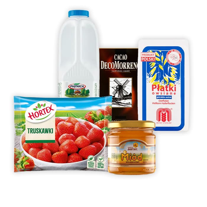 Czekoladowa owsianka z truskawkami