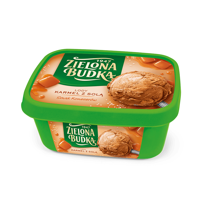 ZIELONA BUDKA Lody karmelowe z solą 1000 ml