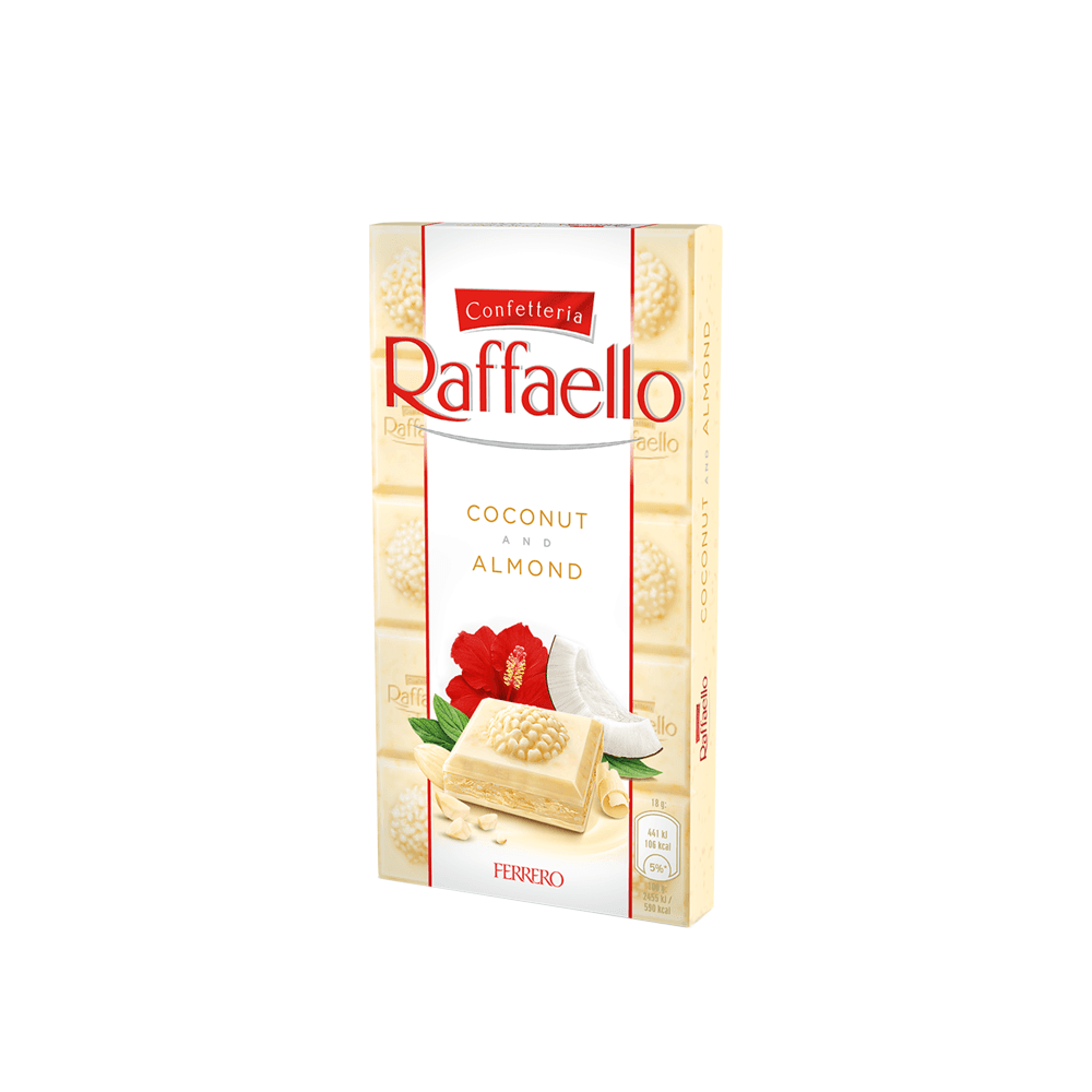 RAFFAELLO Czekolada migdałowo-kokosowa 90 g