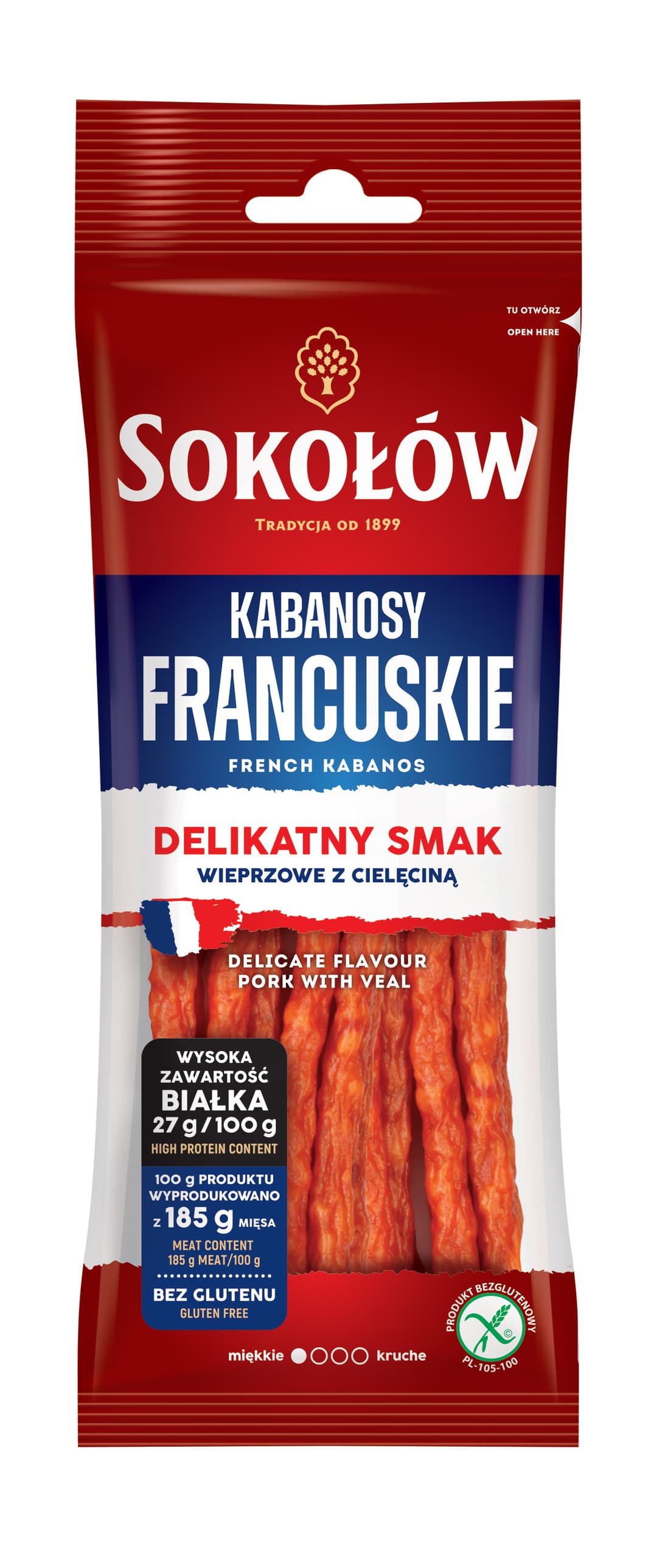 SOKOŁÓW Kabanosy Francuskie 100 g
