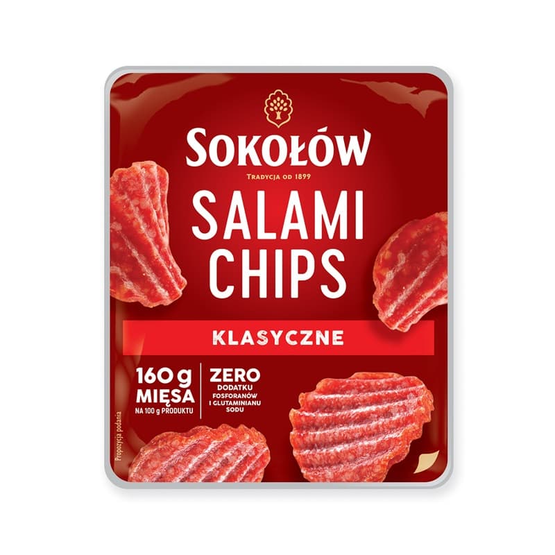 SOKOŁÓW Chipsy salami klasyczne 60 g
