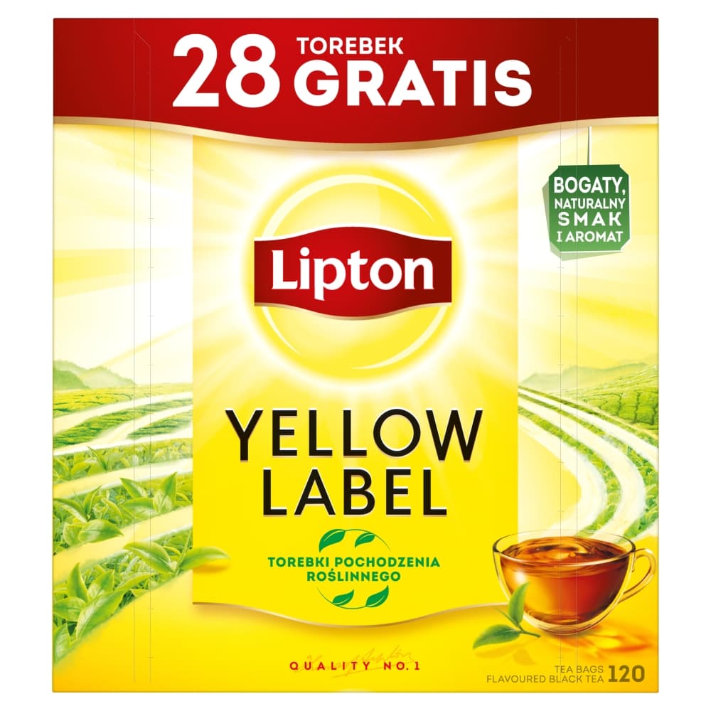 LIPTON Herbata ekspresowa Yellow Label 120 szt. 240 g