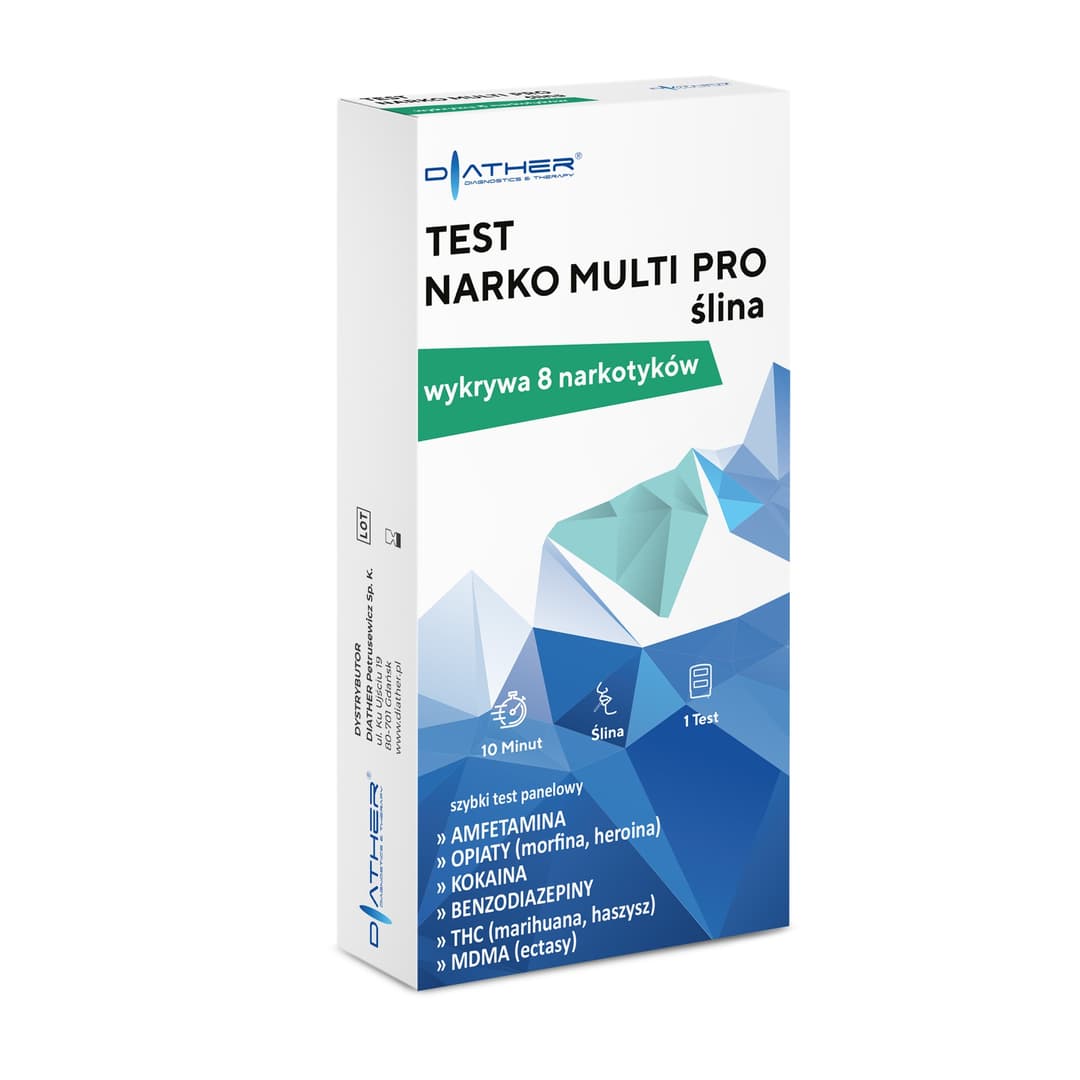 DIATHER Test narko multi pro ślina 1 szt.