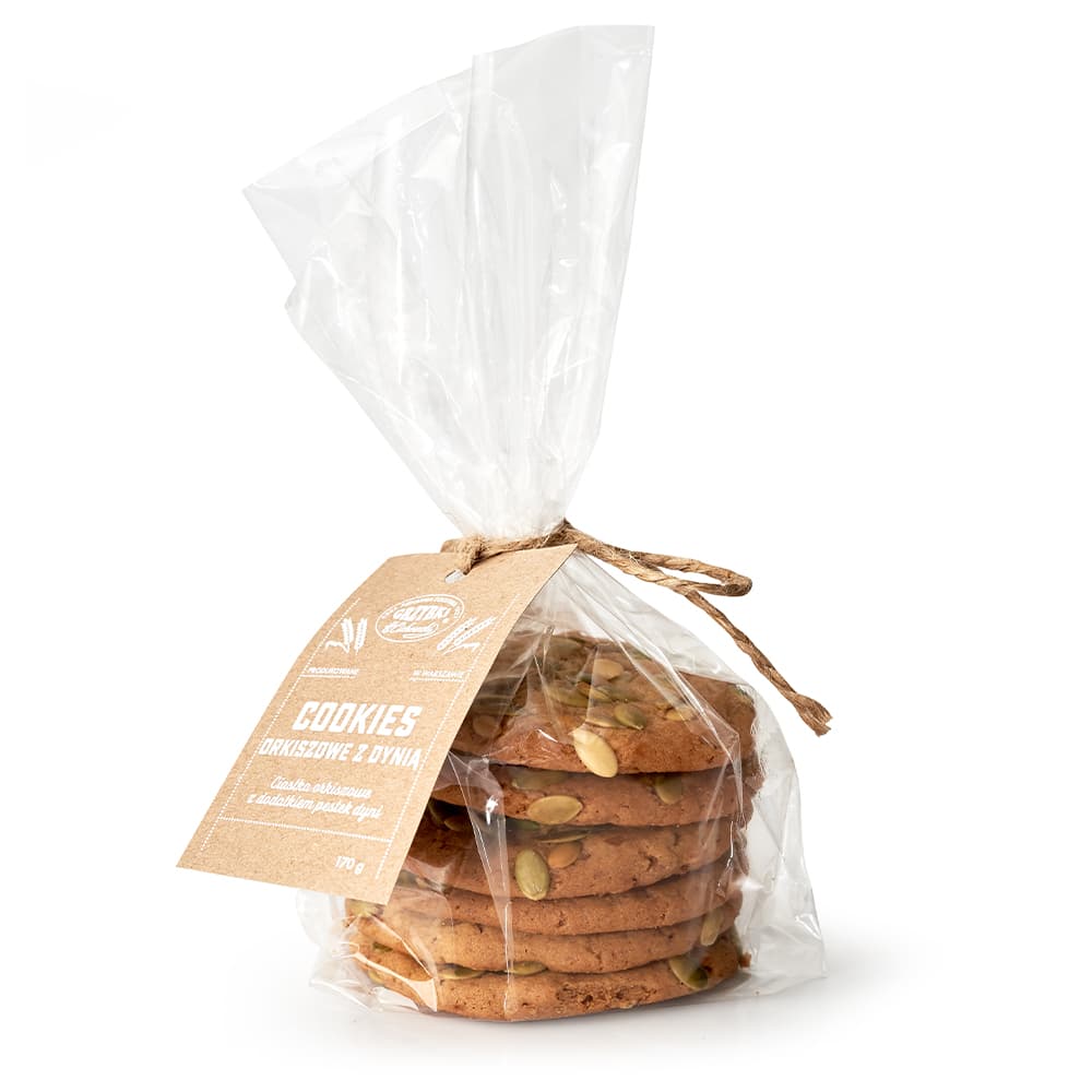 GRZYBKI Cookies orkiszowe z dynią 170 g