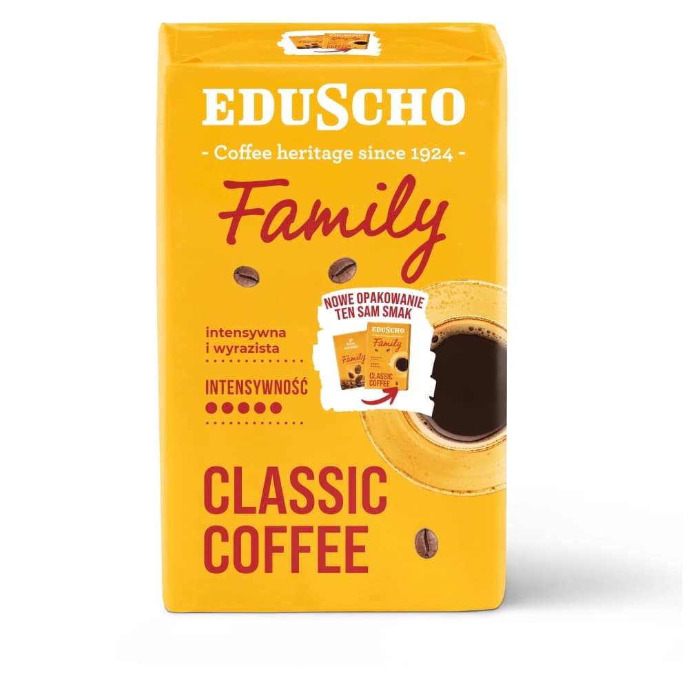 EDUSCHO FAMILY Kawa palona mielona 250 g
