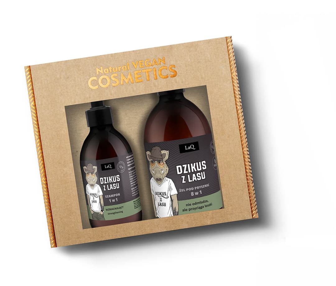 LAQ Zestaw żel pod prysznic i szampon do włosów Dzikus z Lasu 1 szt.