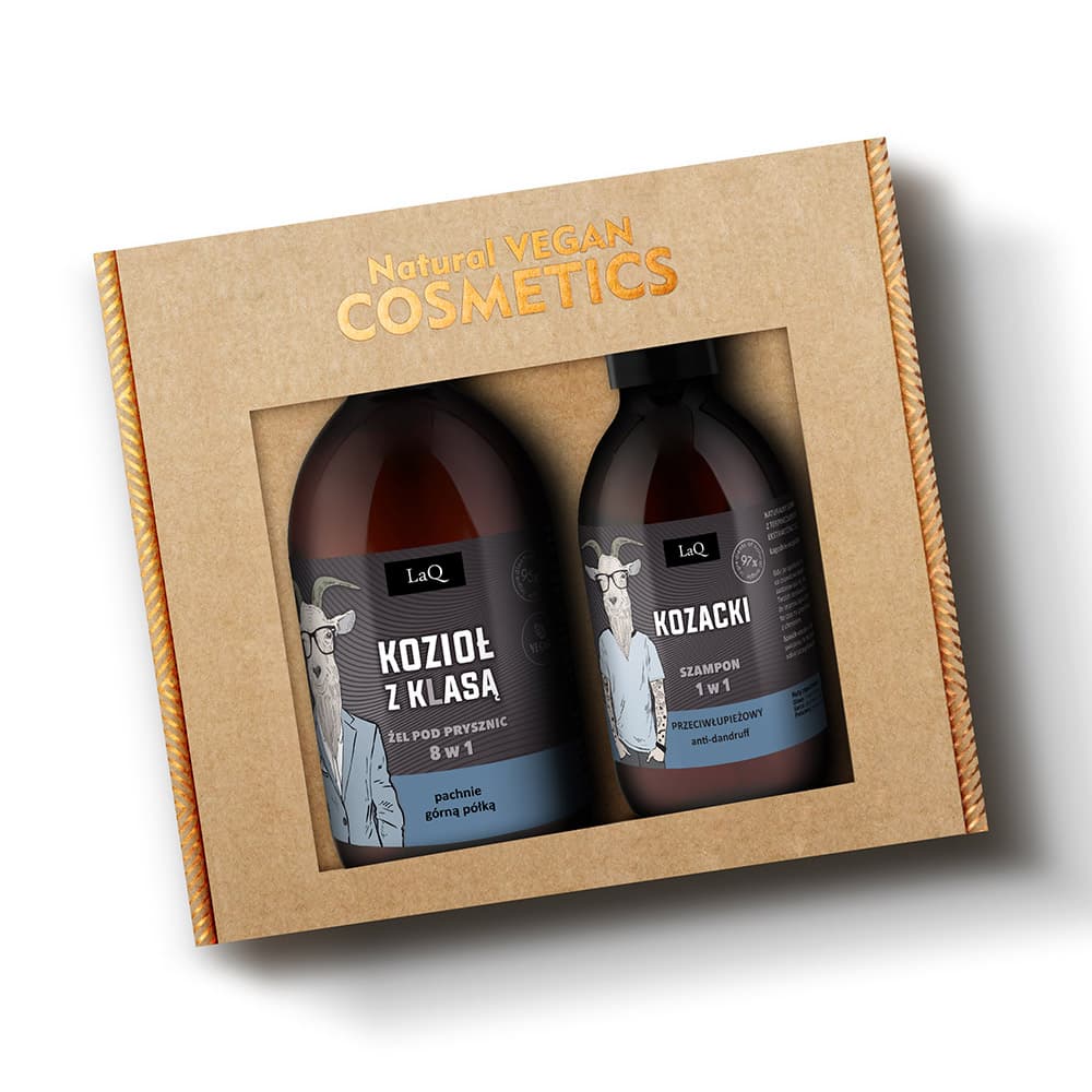LAQ Zestaw żel pod prysznic i szampon do włosów Kozioł z Klasą 1 szt.