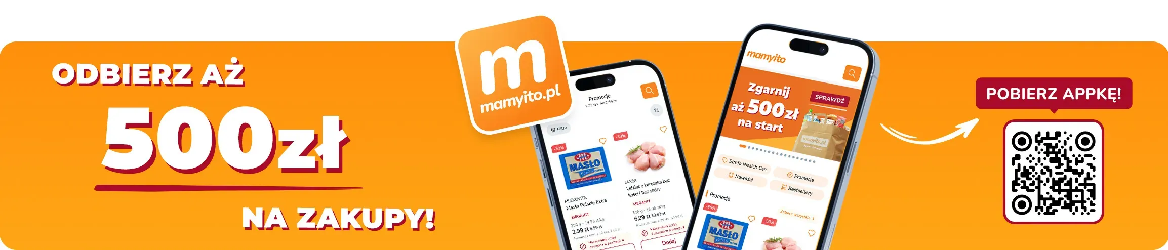 Pobierz aplikację mamyito.pl i zgarnij aż 500zł na start!