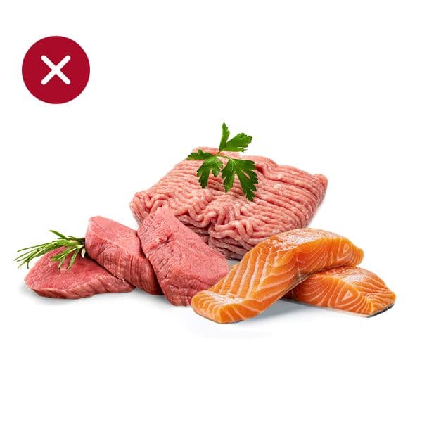 Surowe mięso i ryby