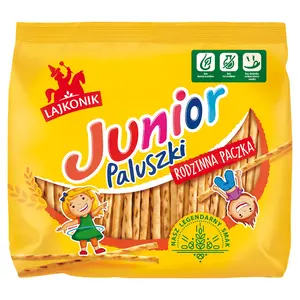 LAJKONIK JUNIOR Paluszki o smaku waniliowym 280 g LAJKONIK JUNIOR Paluszki o smaku waniliowym 280 g