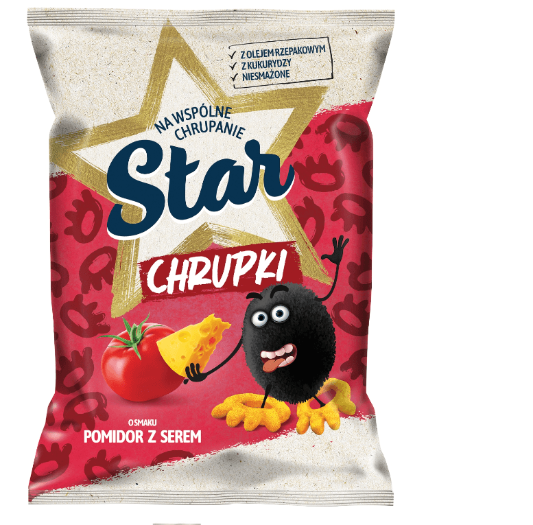 STAR Chrupki kukurydziane o smaku pomidora z serem 125 g