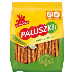 LAJKONIK Paluszki o smaku cebulki 150 g LAJKONIK Paluszki o smaku cebulki 150 g