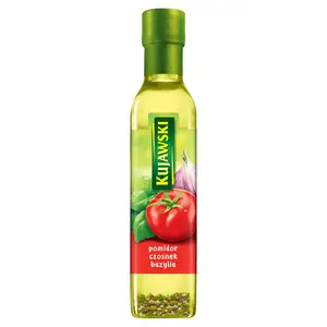 KUJAWSKI Olej rzepakowy pomidor czosnek bazylia 250 ml KUJAWSKI Olej rzepakowy pomidor czosnek bazylia 250 ml