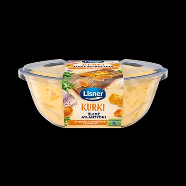 LISNER Filety śledziowe w sosie grzybowym z kurkami 280 g