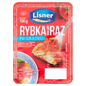 LISNER Rybka na raz w sosie po grecku 100 g LISNER Rybka na raz w sosie po grecku 100 g