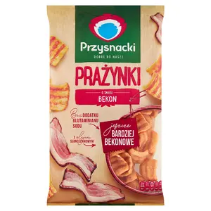 PRZYSNACKI Prażynki bekonowe 120 g PRZYSNACKI Prażynki bekonowe 120 g