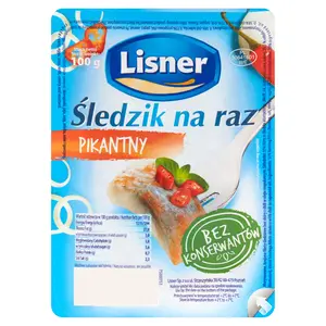 LISNER Śledzik na raz pikantny 100 g LISNER Śledzik na raz pikantny 100 g