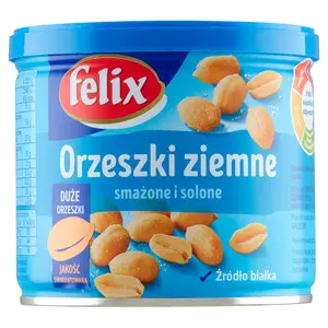 FELIX Orzeszki ziemne smażone i solone 140 g FELIX Orzeszki ziemne smażone i solone 140 g