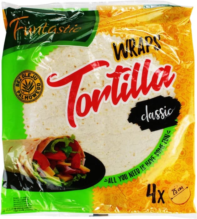 FUNTASTIC Tortilla pszenna 4x25cm 250 g